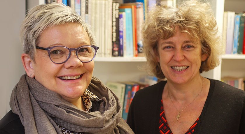 Revd Jenny Mills and Dr Sam Richards of the URC