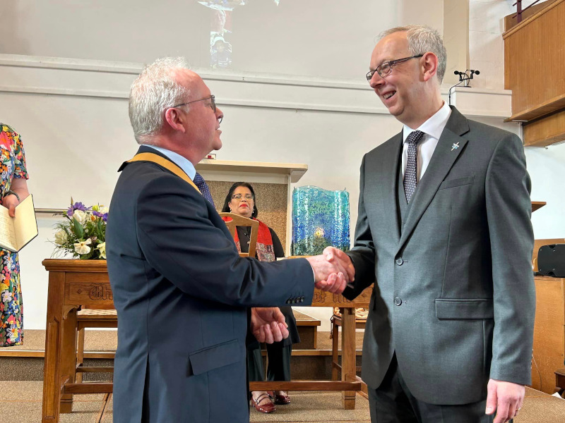 David Salsbury Moderator of the URC National Synod of Wales