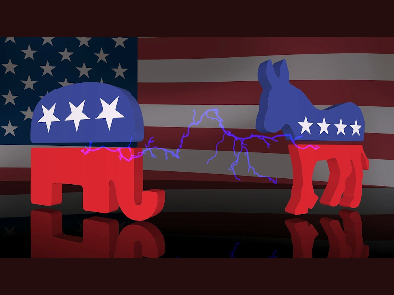 USA Election Red Blue Divide - Larisa from Pixabay